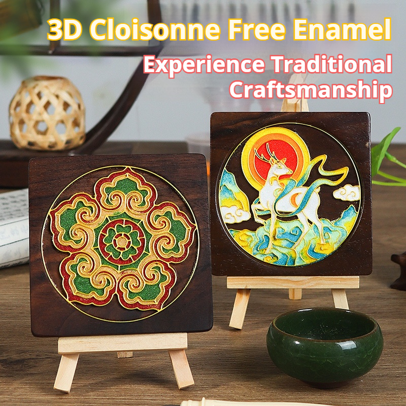 VN-S01 Cloisonné enamel coasters — a traditional Eastern craft passed down through generations.