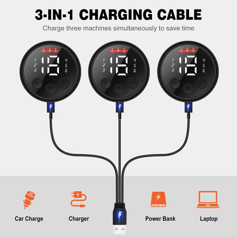 VN-H5 cepignoly Joinpital ABS Stimulator Workout Equipment, Ab Machine USB Rechargeable Gear for Abdomen/Arm/Leg, Strength Training Equipment for Men and Women