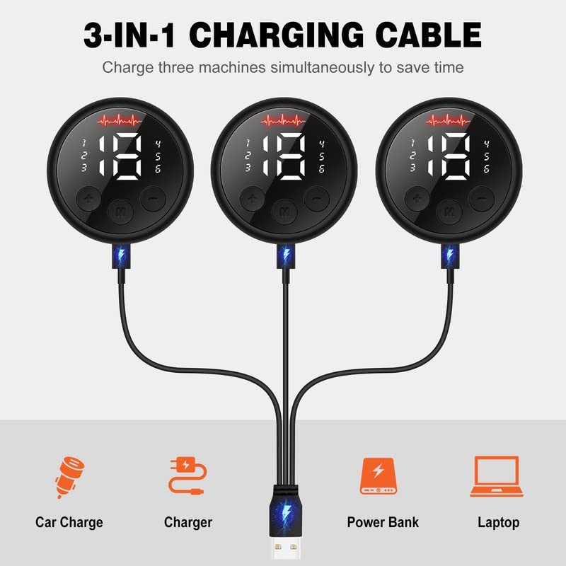 VN-H5 cepignoly Joinpital ABS Stimulator Workout Equipment, Ab Machine USB Rechargeable Gear for Abdomen/Arm/Leg, Strength Training Equipment for Men and Women