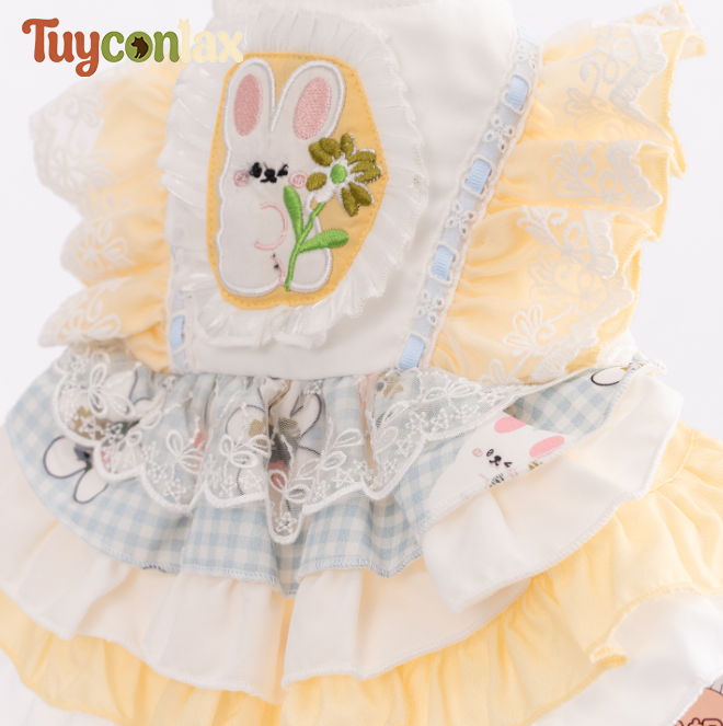 Lace & Floral Princess Dog Dress