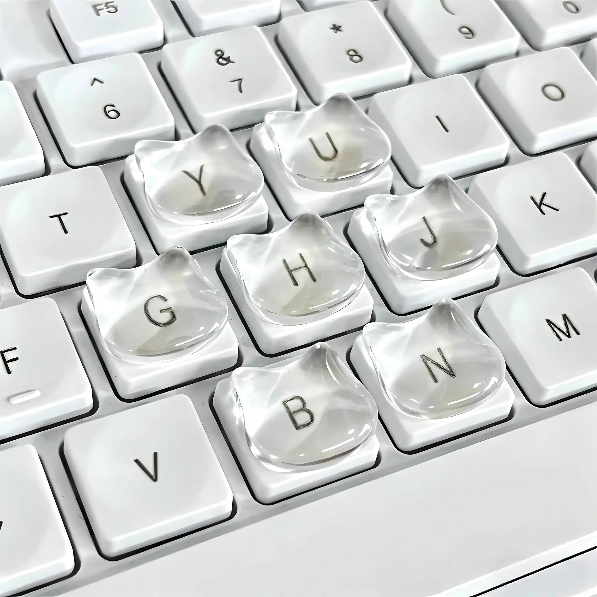 Transparent crystal stickers, suitable for all keyboards