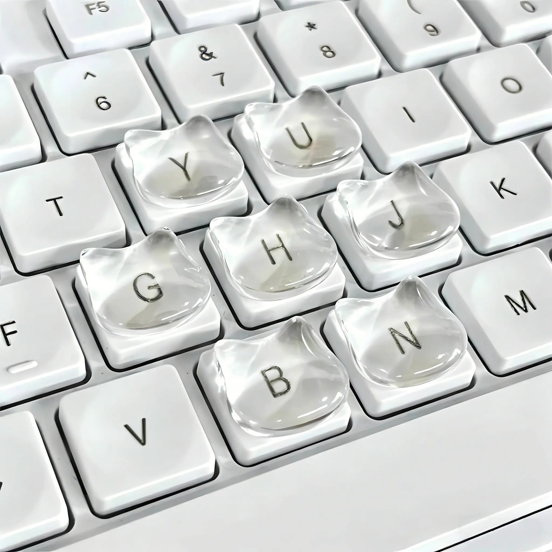 Transparent crystal stickers, suitable for all keyboards