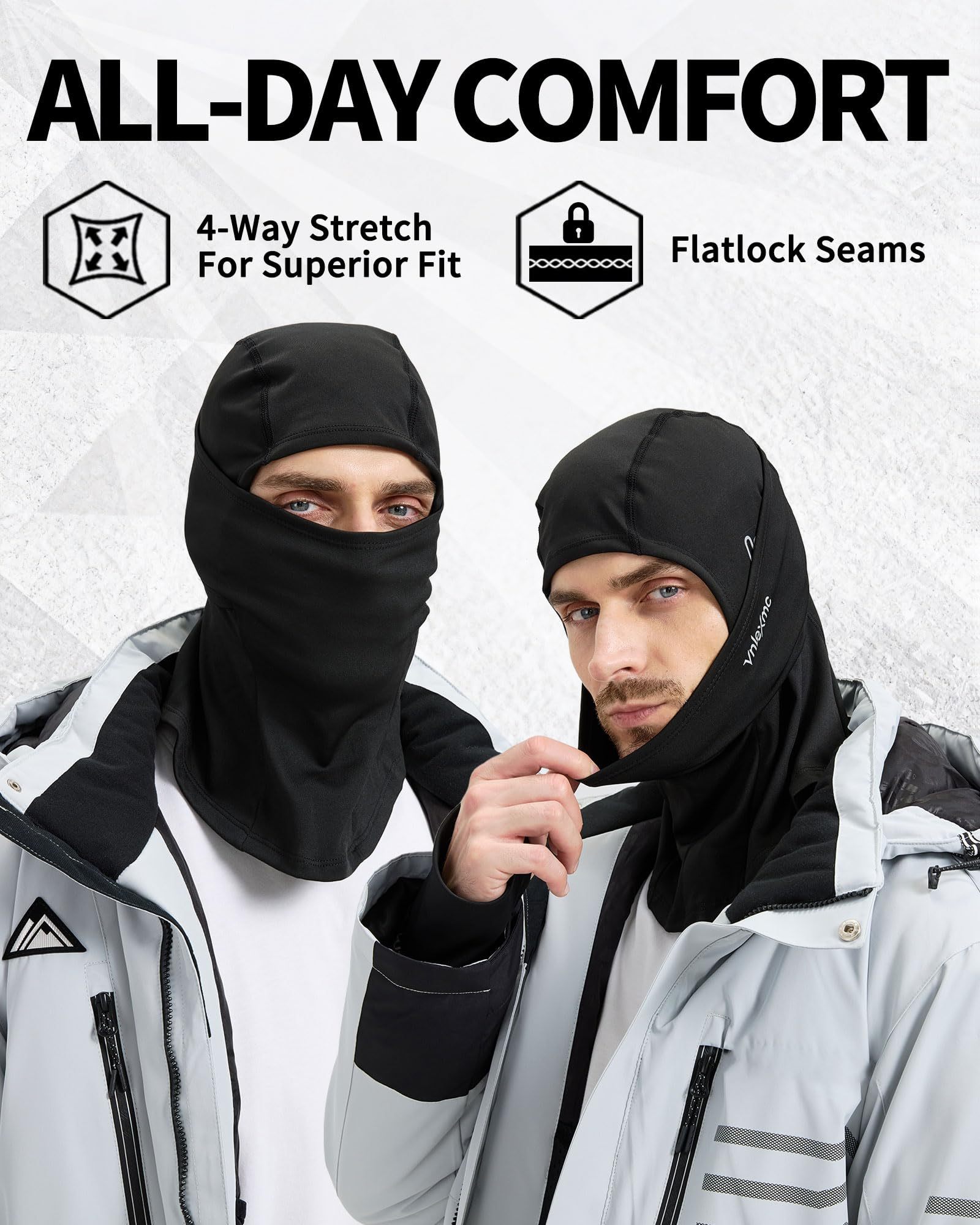 Lightweight Fleece-Lined Balaclava Ski Mask for Men & Women 