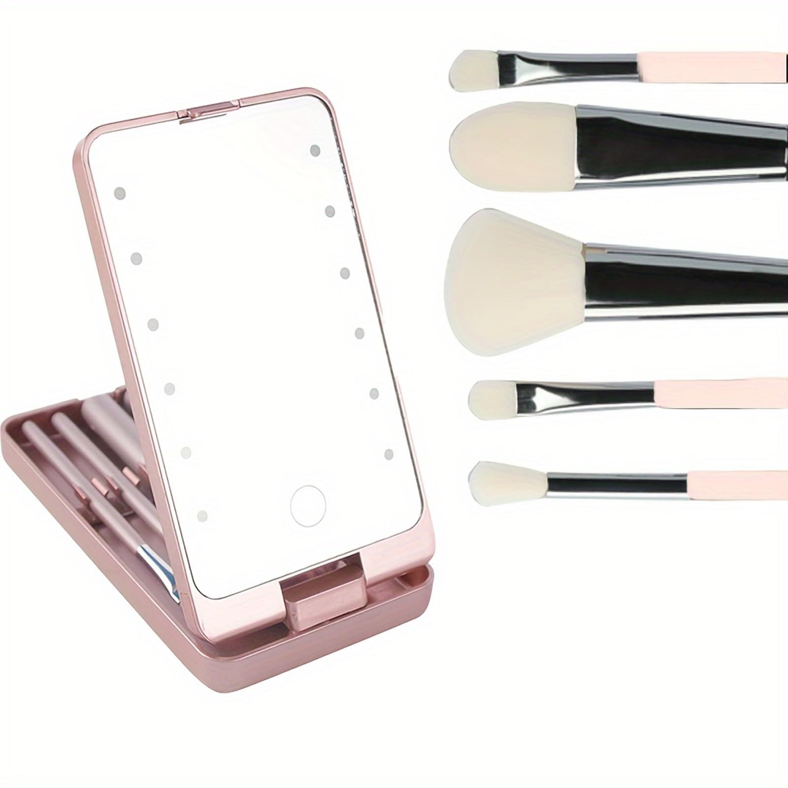 VN-W01Travel Makeup Brush Set with LED light