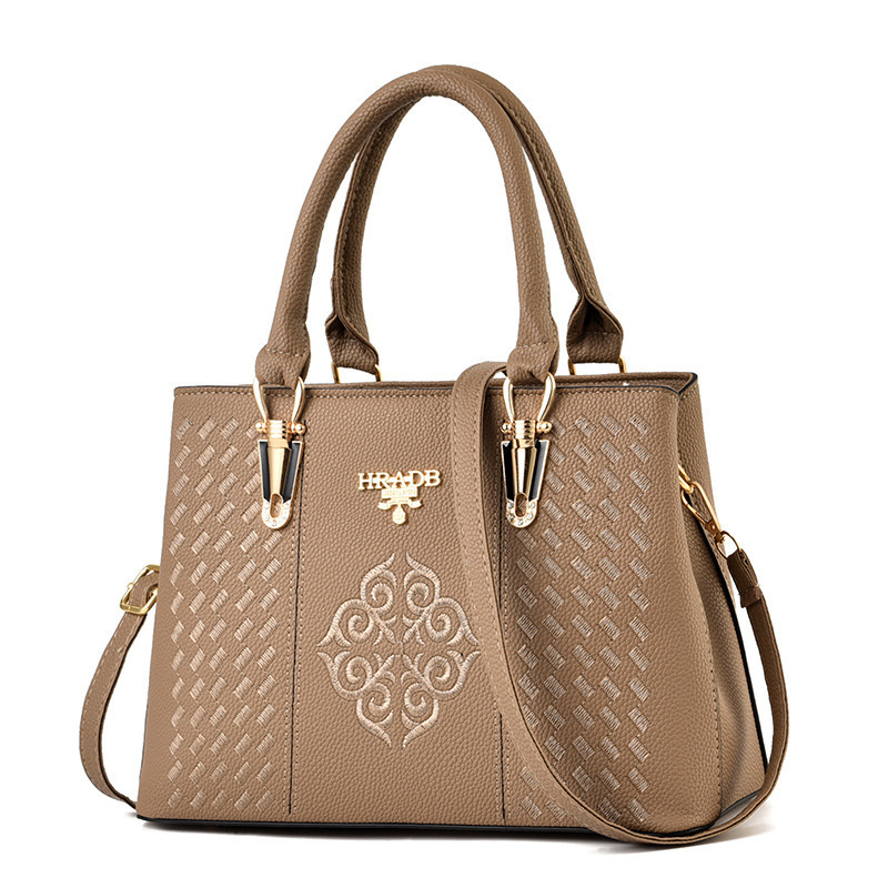 VN-B28 Elegant Embroidered Leather Handbag