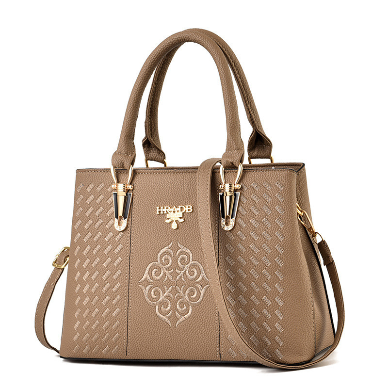 VN-B28 Elegant Embroidered Leather Handbag