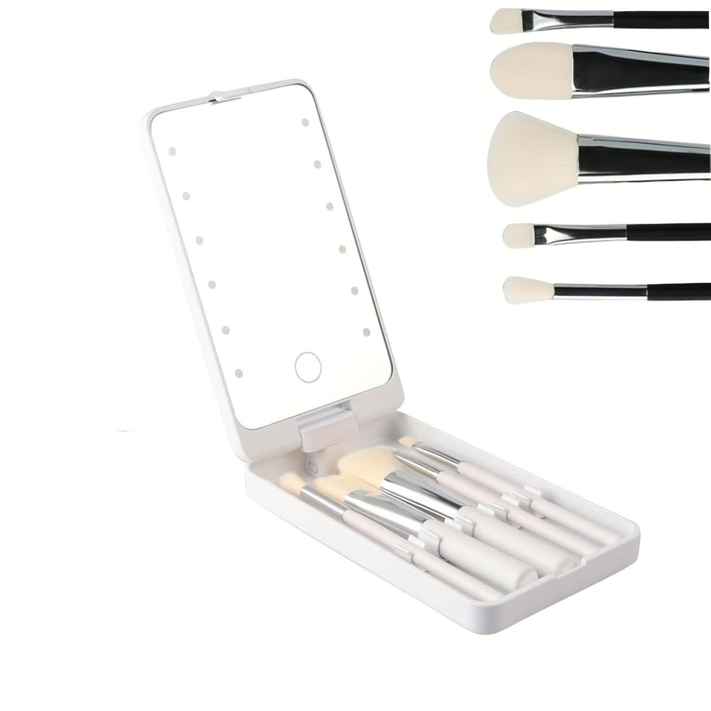 VN-W01Travel Makeup Brush Set with LED light