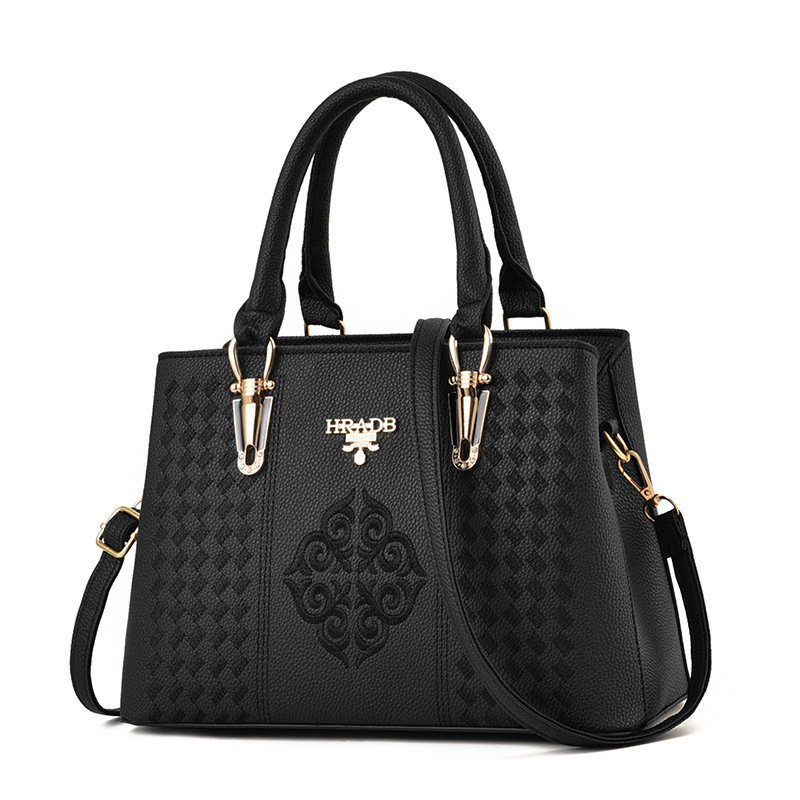VN-B28 Elegant Embroidered Leather Handbag