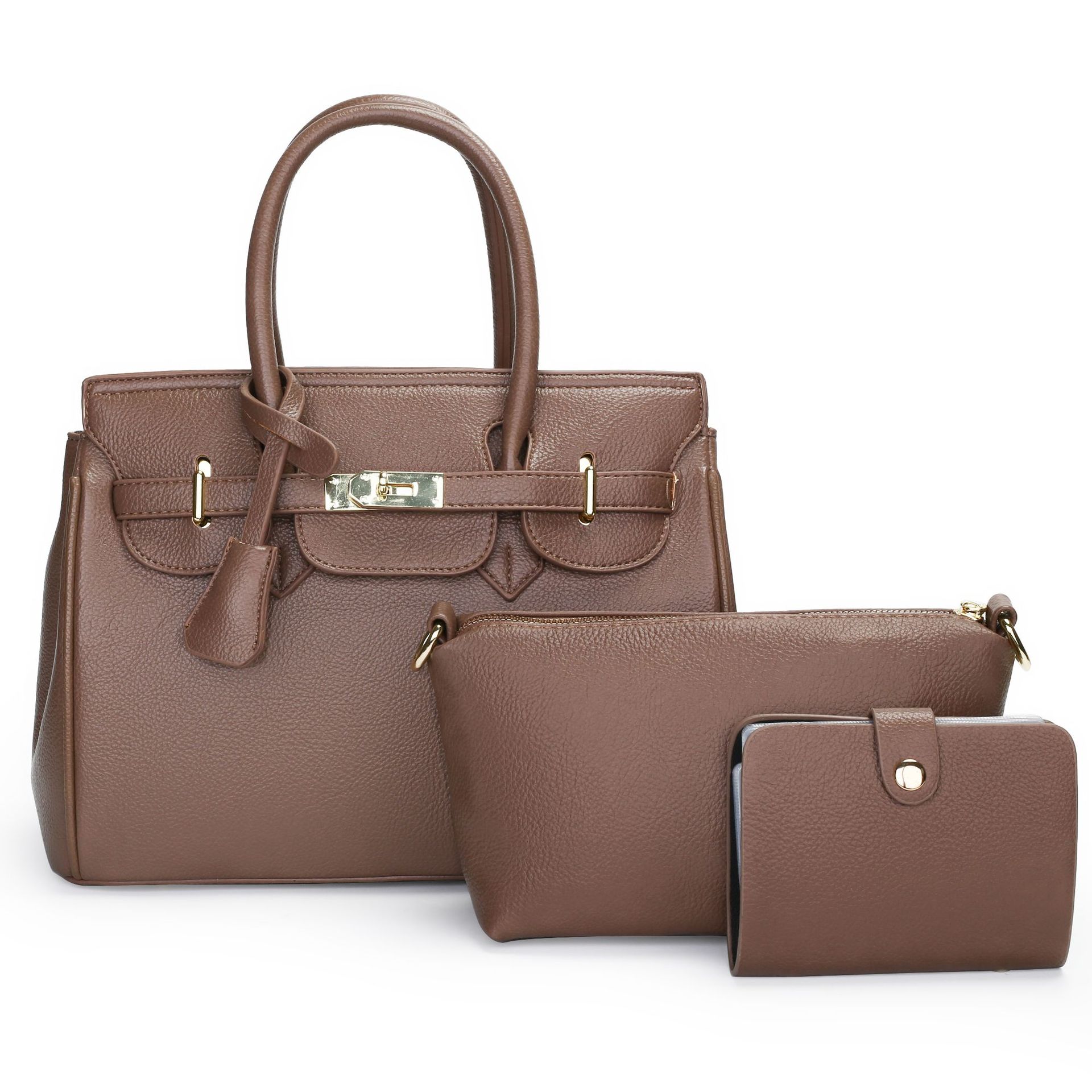 VN-B34 Minimalist Leather Work Bag – Everyday Elegance for Modern Women