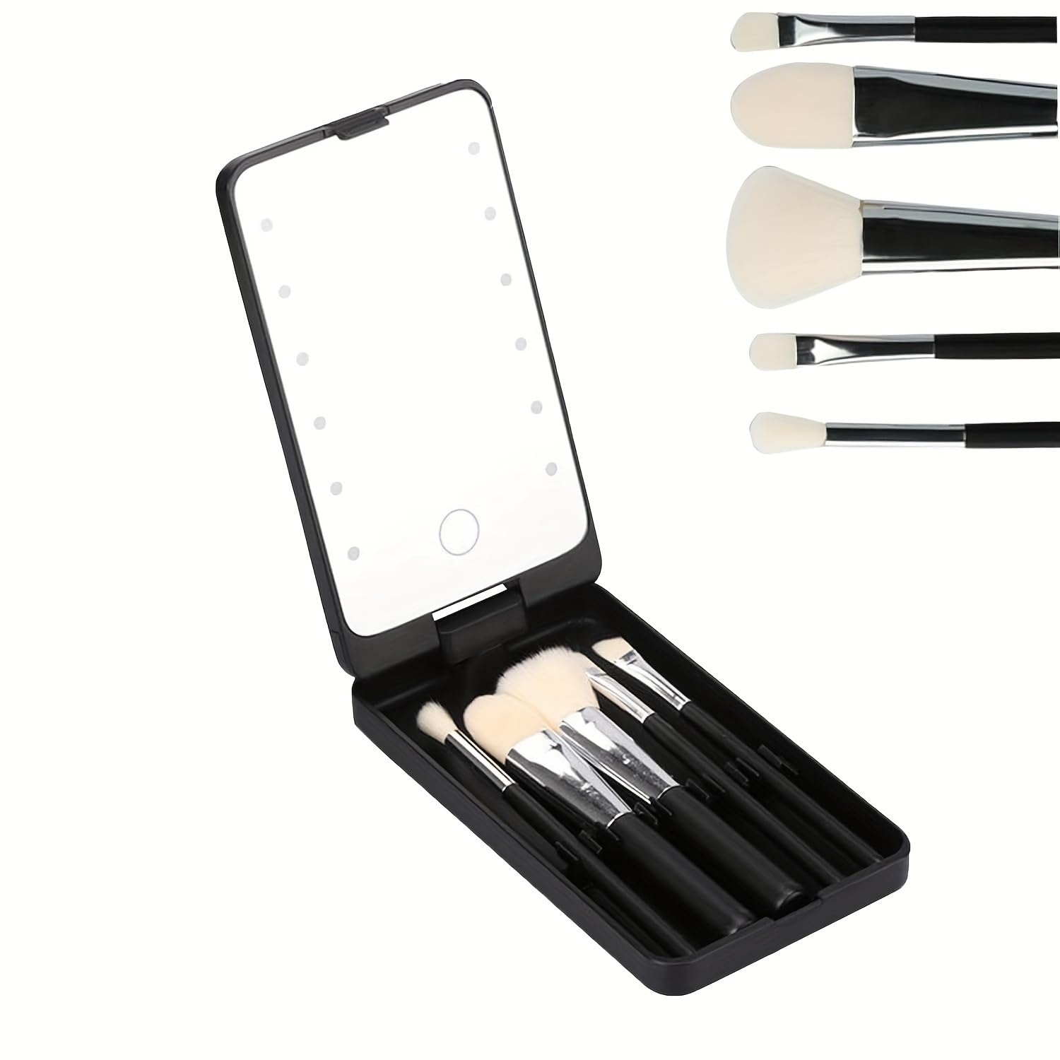 VN-W01Travel Makeup Brush Set with LED light