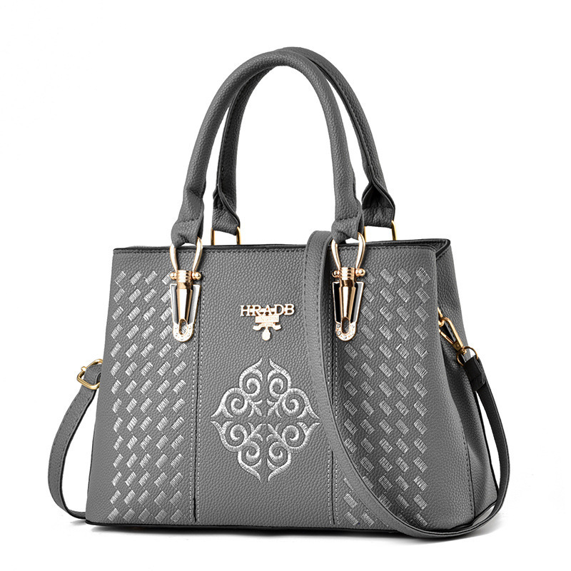 VN-B28 Elegant Embroidered Leather Handbag
