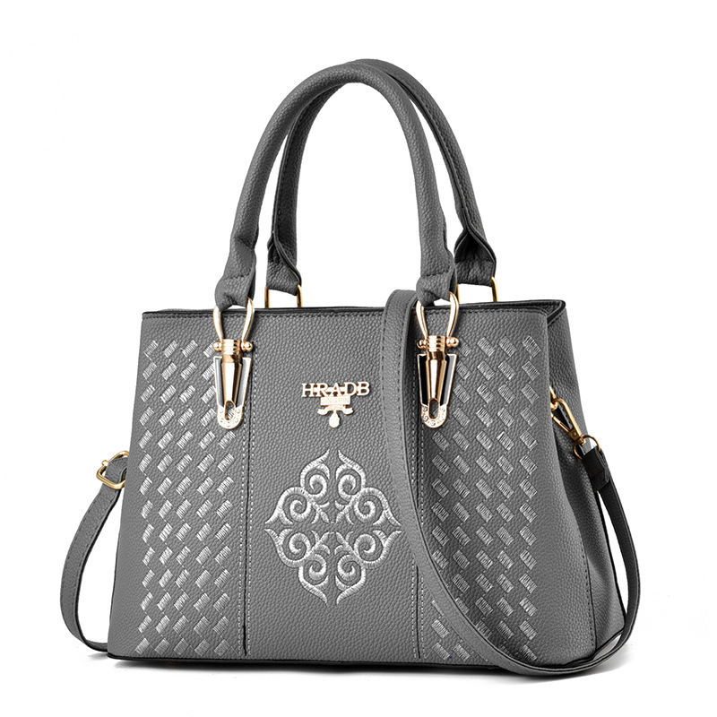VN-B28 Elegant Embroidered Leather Handbag