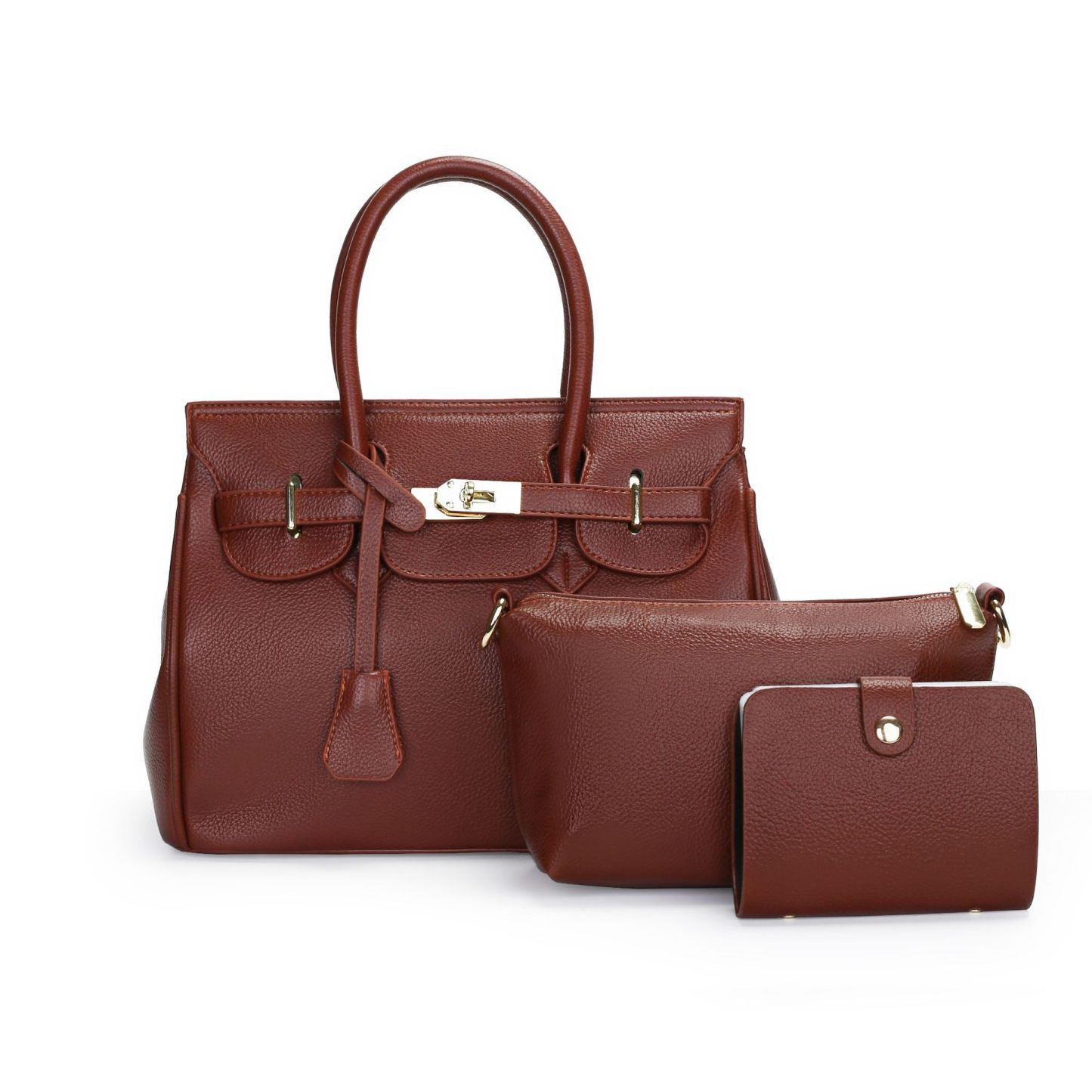 VN-B34 Minimalist Leather Work Bag – Everyday Elegance for Modern Women