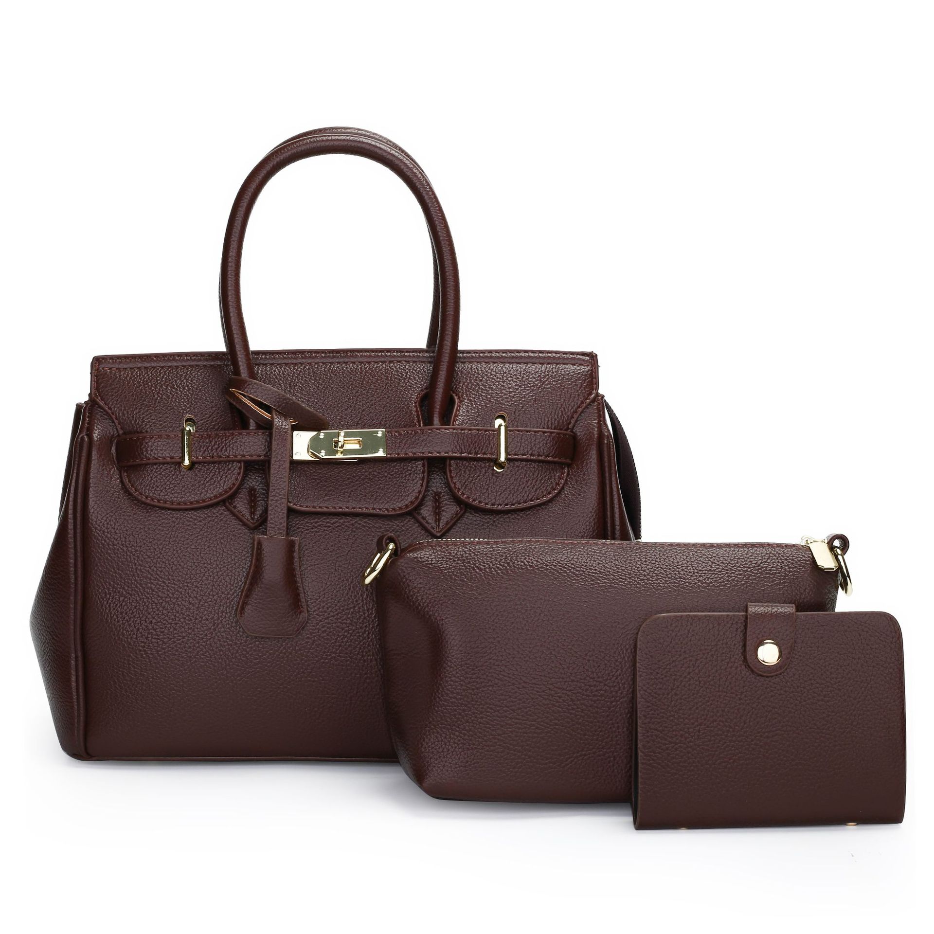 VN-B34 Minimalist Leather Work Bag – Everyday Elegance for Modern Women