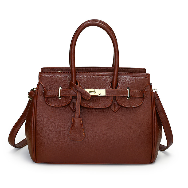 VN-B18Refined Elegance · Solid Leather Tassel Bag