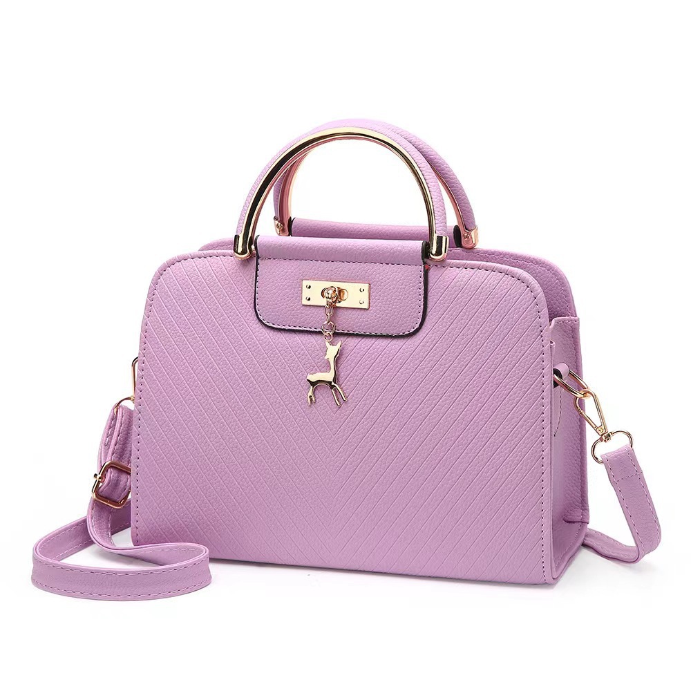 VN-B27 Trendy PU Handbag — Chic Shoulder & Crossbody Bag for Women 