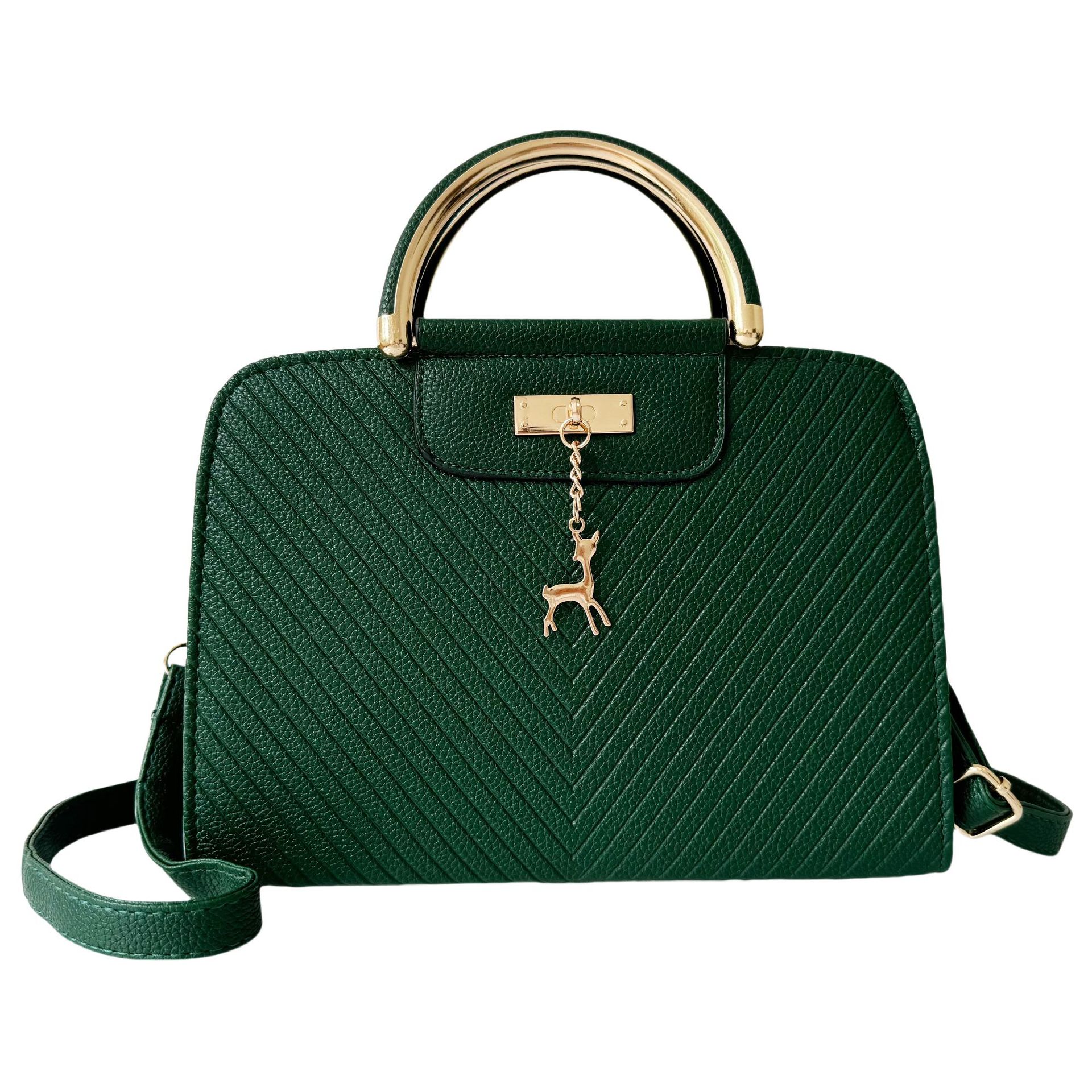 VN-B27 Trendy PU Handbag — Chic Shoulder & Crossbody Bag for Women 