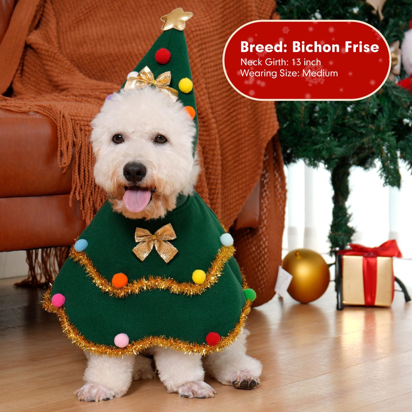 VN-C012Cute Christmas Cosplay Outfit for Pets