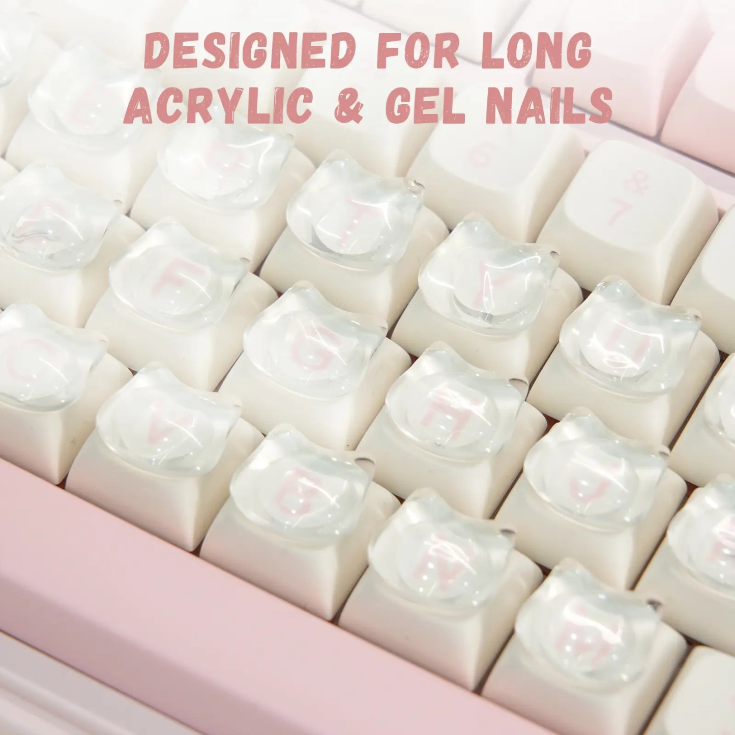 Transparent crystal stickers, suitable for all keyboards