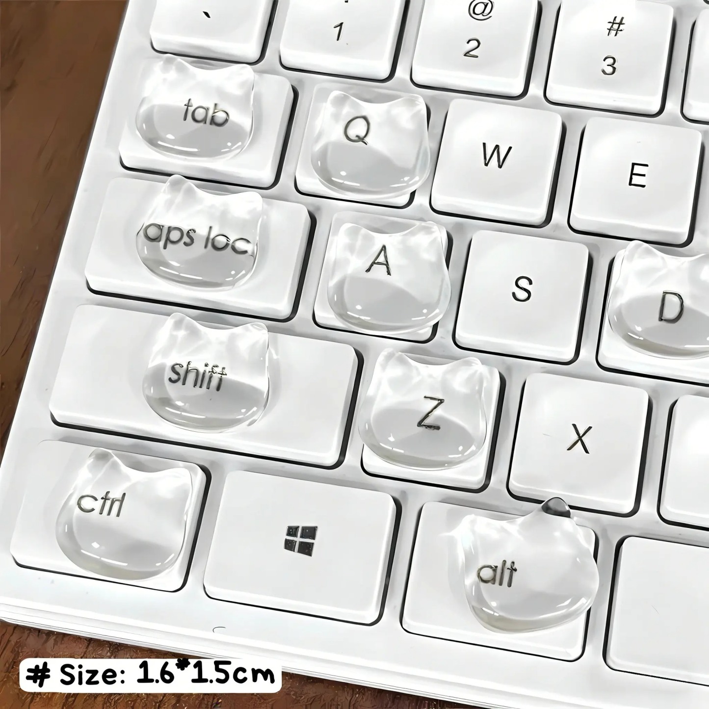 Transparent crystal stickers, suitable for all keyboards