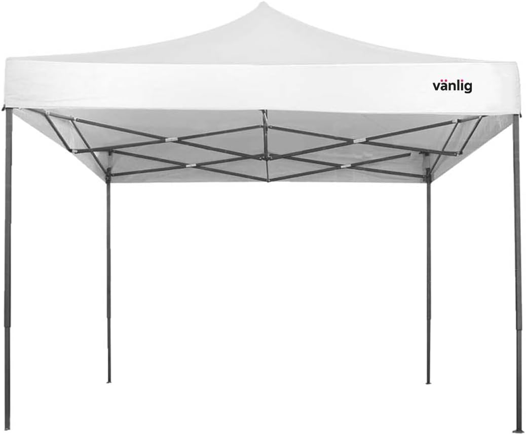 VANLIG | Carpa Toldo Plegable 3x3m | Impermeable, Reforzado y Resistente | Fácil de Armar | Protección Solar UV | Ideal para Jardín, Eventos y Exterior | Color Azul