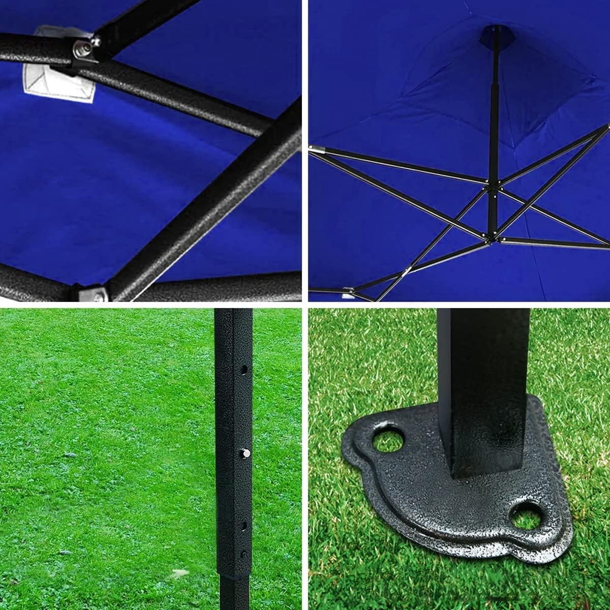 VANLIG | Carpa Toldo Plegable 3x3m | Impermeable, Reforzado y Resistente | Fácil de Armar | Protección Solar UV | Ideal para Jardín, Eventos y Exterior | Color Azul