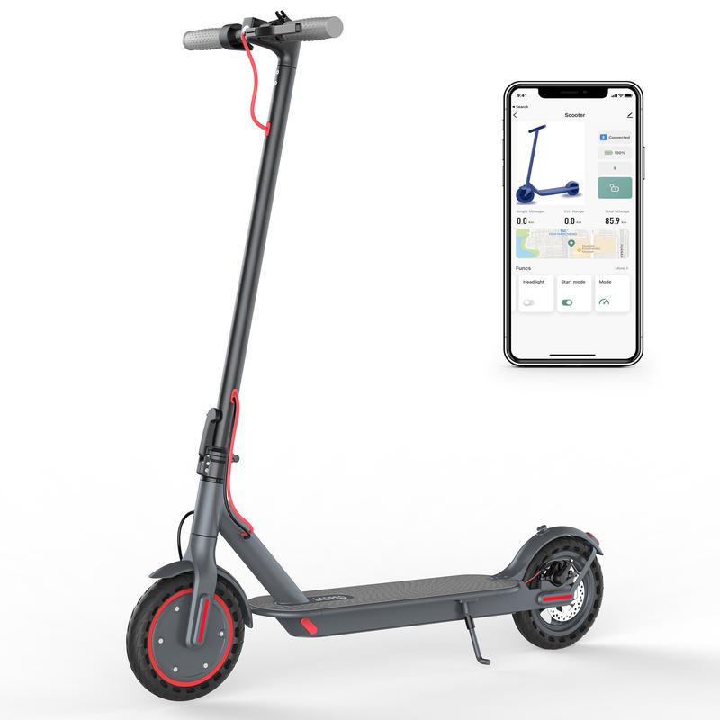 LADPED LP80 Patinete Eléctrico｜Velocidad máxima de 31 km/h｜Autonomía de hasta 30 km｜Motor de 350W｜Neumáticos antipinchazos de 8.5 pulgadas｜3 modos de velocidad｜Sistema de doble freno｜Diseño plegable y portátil｜Control mediante App｜Freno de tambor｜Capacida