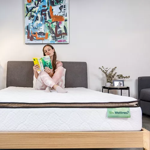 Colchon Matrimonial Bio Cotton Memory Foam Bio Mattress Color Blanco