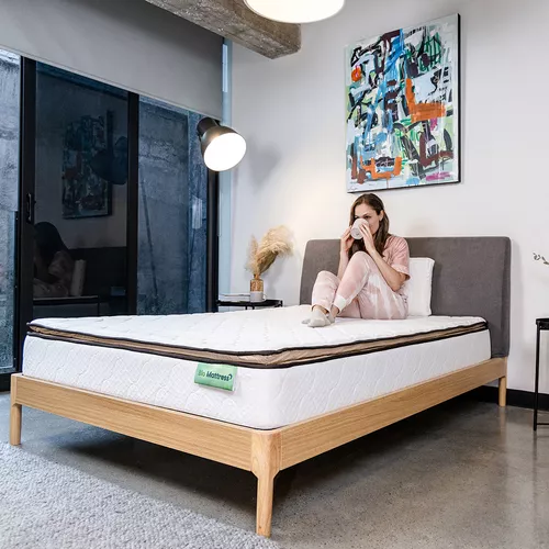 Colchon Matrimonial Bio Cotton Memory Foam Bio Mattress Color Blanco