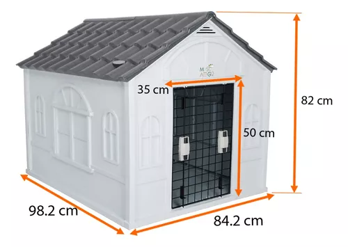 Casa Para Perro Mascoamigo Para Razas Grandes 98x84x82 Cm