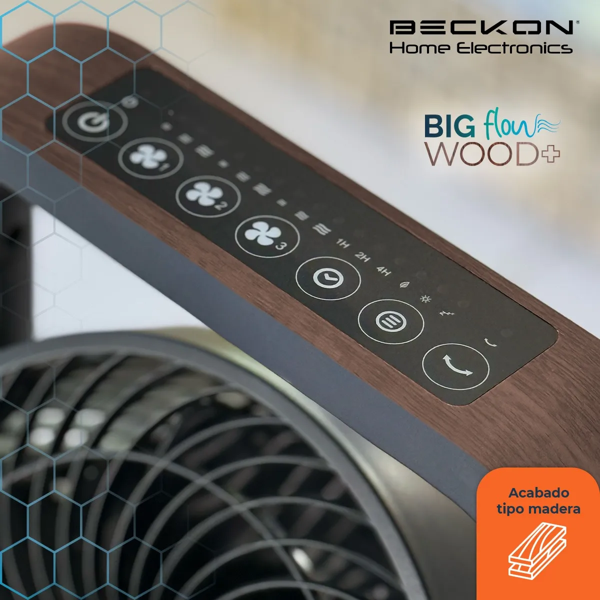 Ventilador De Torre Beckon Big Flow 3 Motores 100 Cm