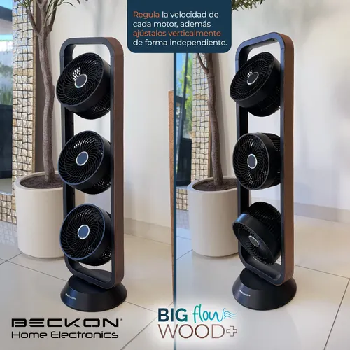 Ventilador De Torre Beckon Big Flow 3 Motores 100 Cm
