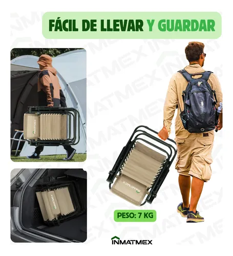 Silla Plegable Para Jardin Inmatmex 2 Piezas Playa
