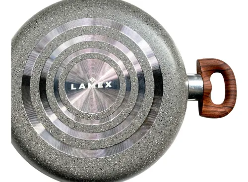 Juego De 3 Ollas Stone 360° Lamex De 24-28-34 Cm Y 3.2 Mm Color Gris