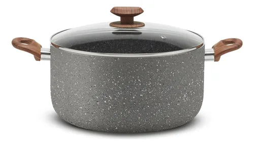 Juego De 3 Ollas Stone 360° Lamex De 24-28-34 Cm Y 3.2 Mm Color Gris