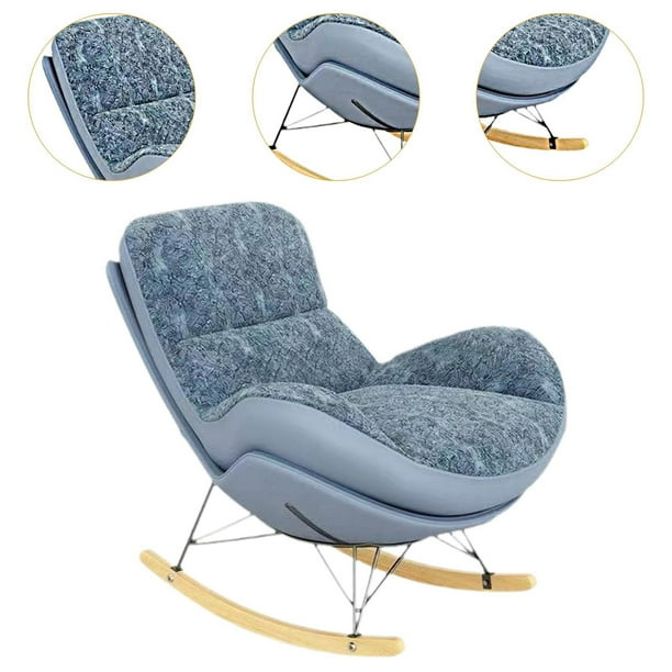 Mecedora,Mecedora moderna Sofá Hogar Dormitorio Oficina,Sofá perezoso informal,silla,muebles relajantes para el hogar,Lectura Jardín Mecedora Lazy Lounge Silla Juegos,Mecedora Home Lazy E