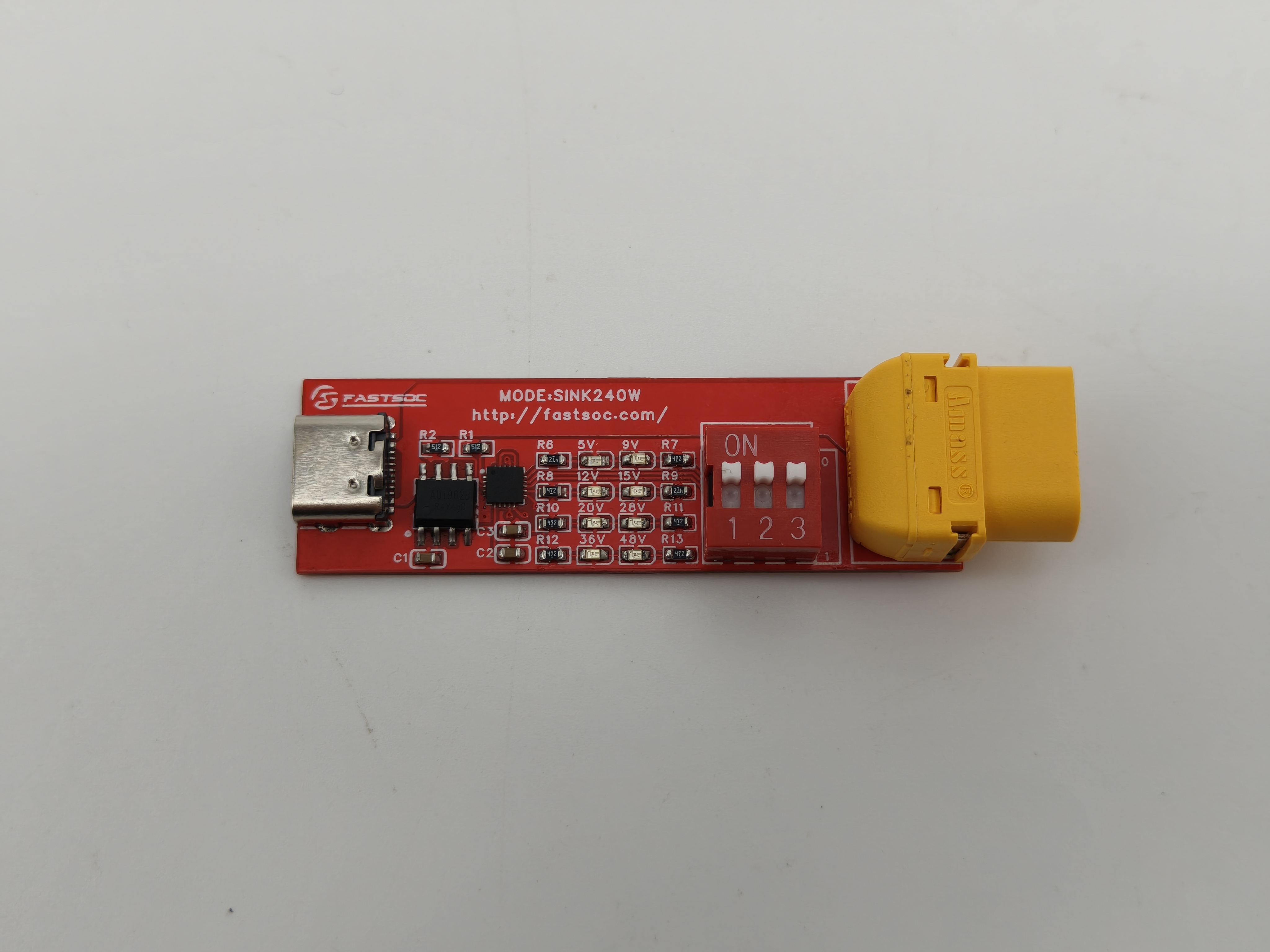 PowerPi XT60接口大电流双向数显表，支持实时温湿度检测