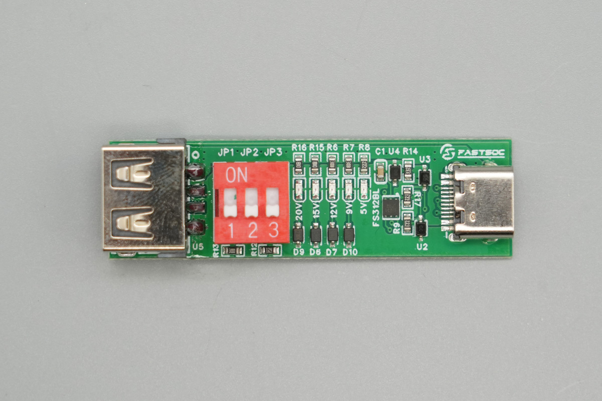 PowerPi SK100诱骗器，支持 PD、QC协议，最高支持20V5A导通