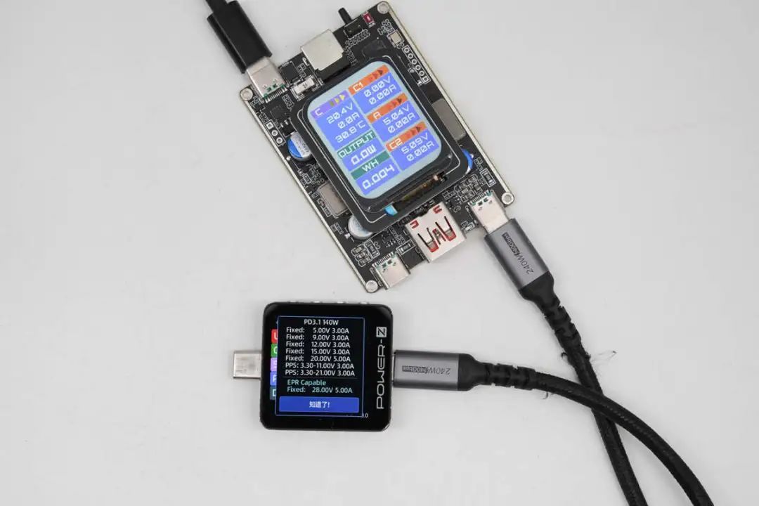 PowerPi 电派DC250ACC PD3.1协议转换器带屏幕快充模块