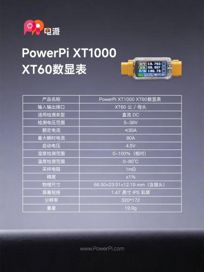 PowerPi XT1000 双向数显表