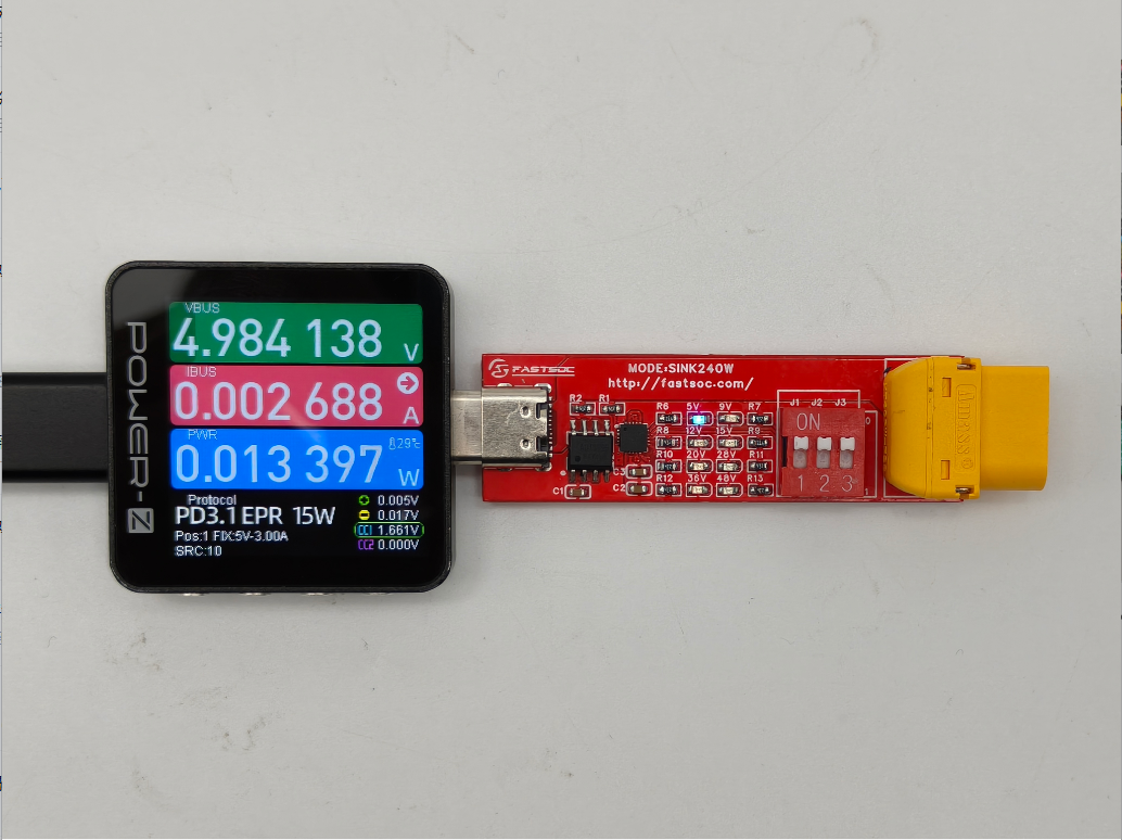PowerPi XT60接口大电流双向数显表，支持实时温湿度检测