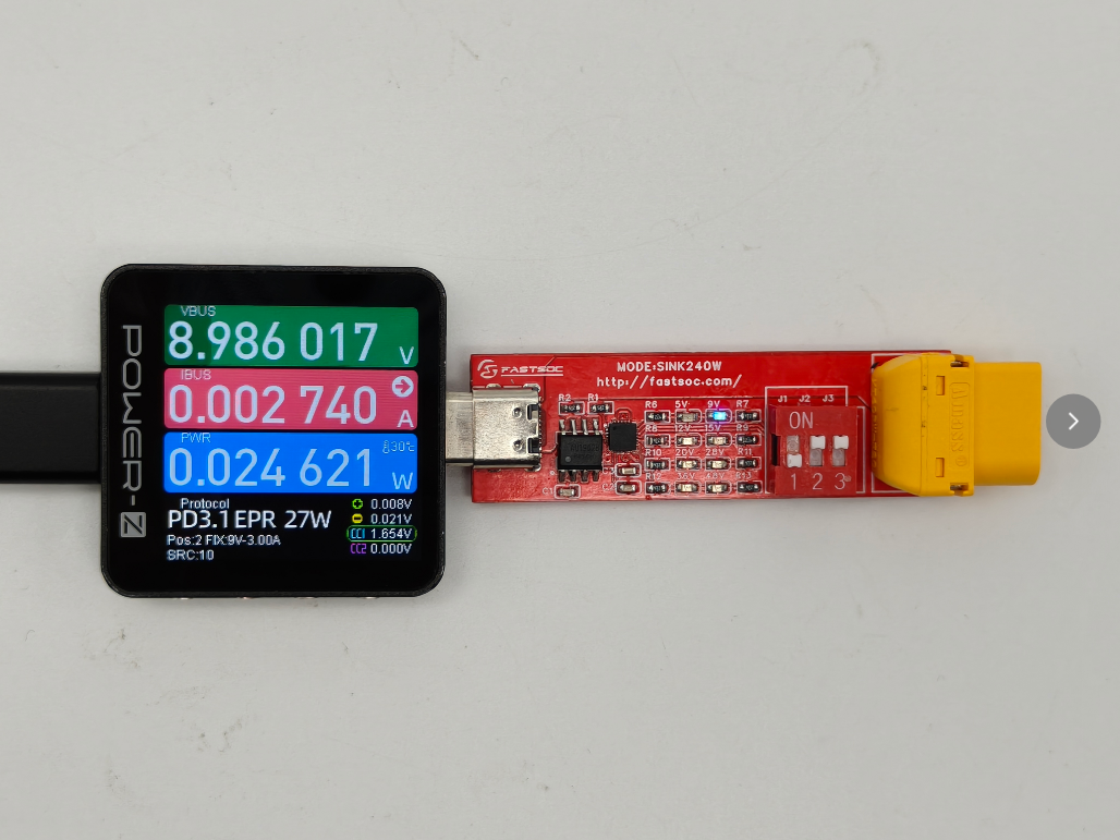 PowerPi XT60接口大电流双向数显表，支持实时温湿度检测