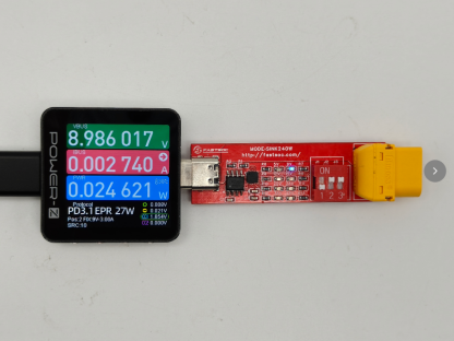 PowerPi XT60接口大电流双向数显表，支持实时温湿度检测