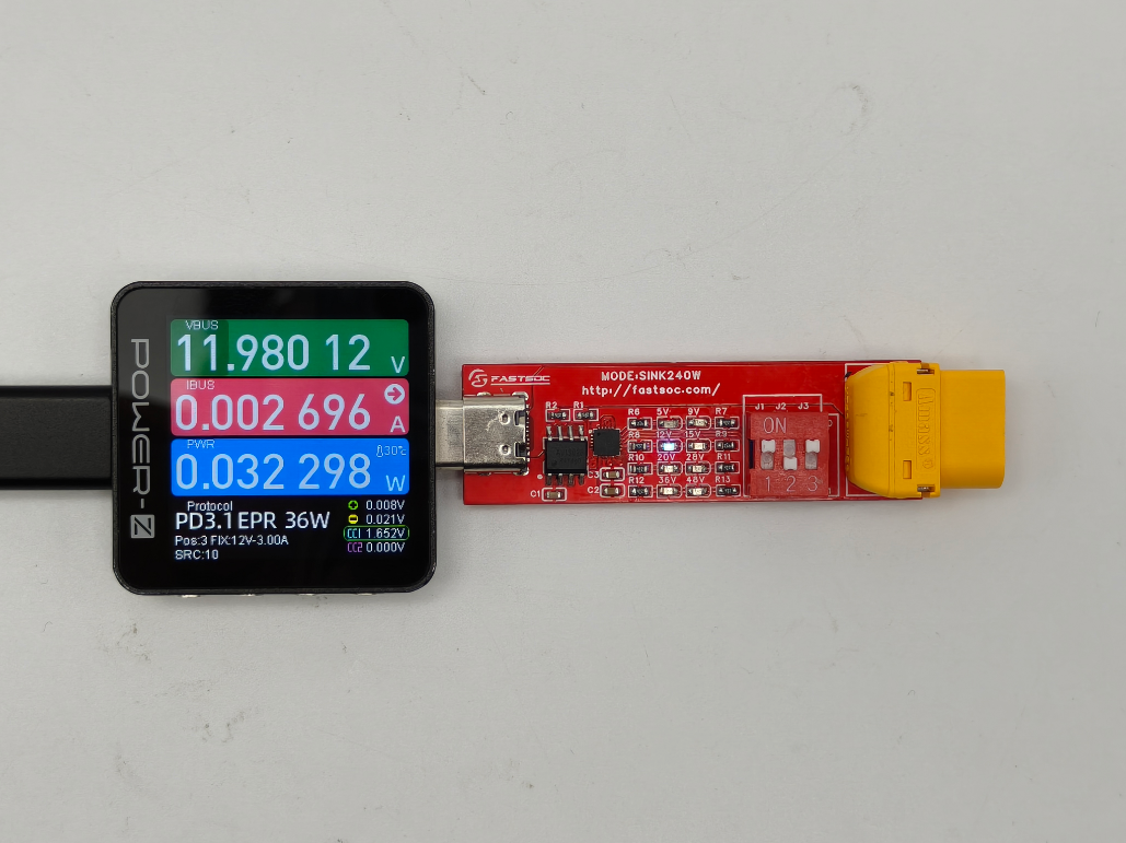 PowerPi XT60接口大电流双向数显表，支持实时温湿度检测