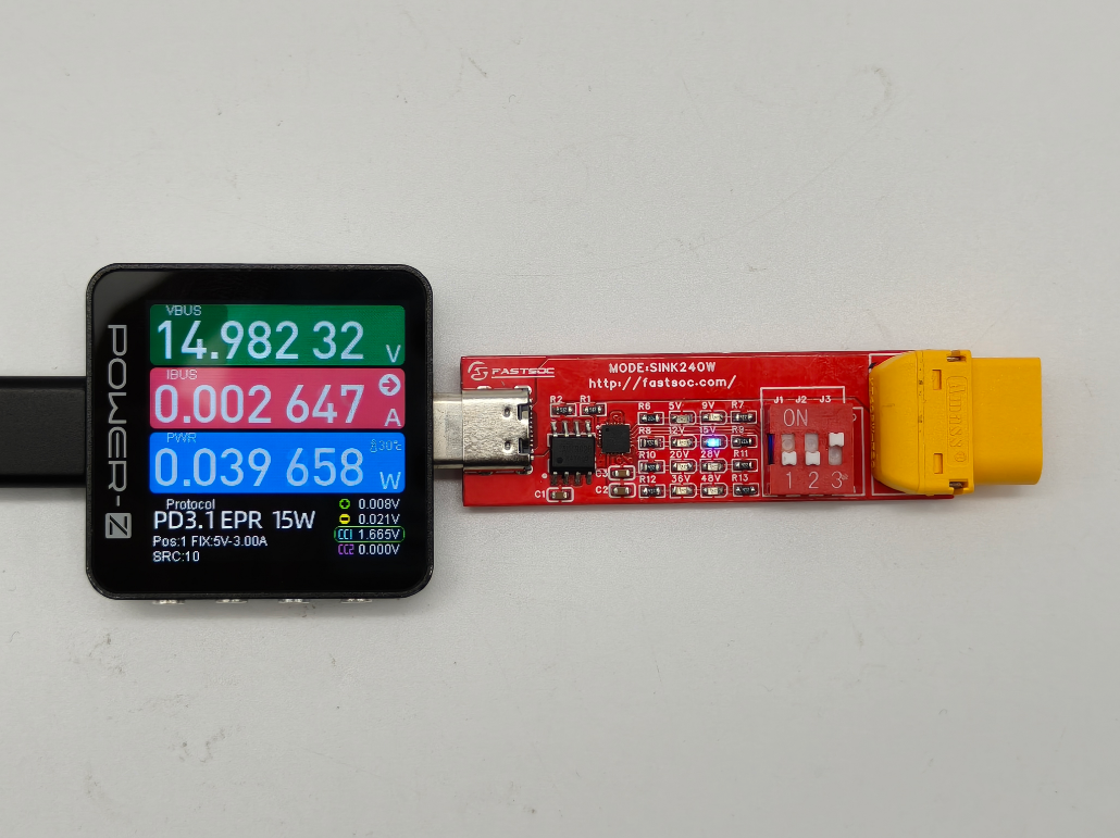 PowerPi XT60接口大电流双向数显表，支持实时温湿度检测