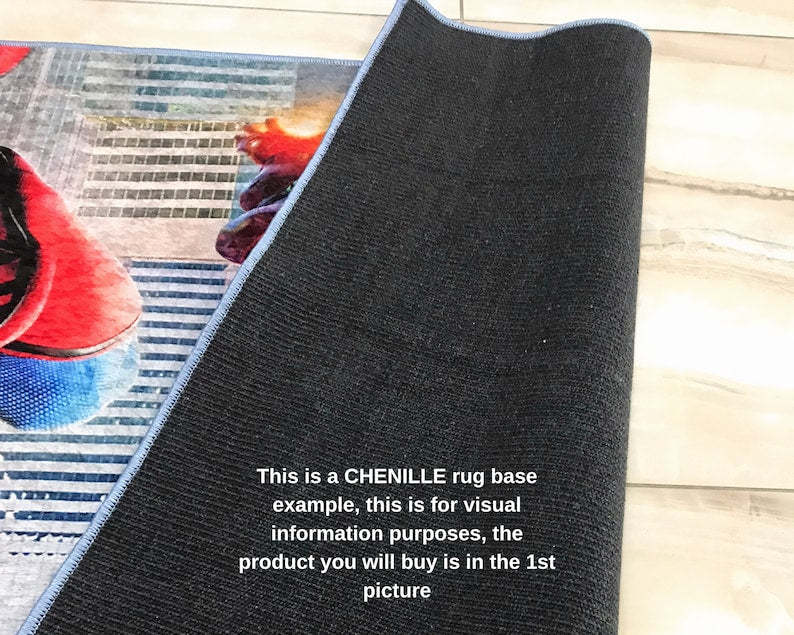 Luna Moth Moon Phases Rug – Mystic Botanical Lavender Celestial Carpet