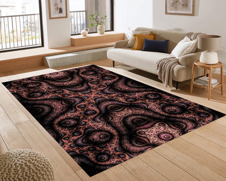 Fractal Rug – Hypnotic Psychedelic Abstract Carpet