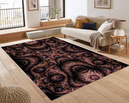 Fractal Rug – Hypnotic Psychedelic Abstract Carpet