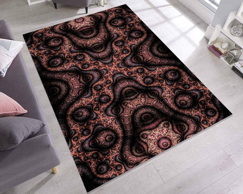 Fractal Rug – Hypnotic Psychedelic Abstract Carpet