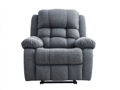 Sillón relax tapizado 101×99×104 cm – gris oscuro – reclinable acolchado